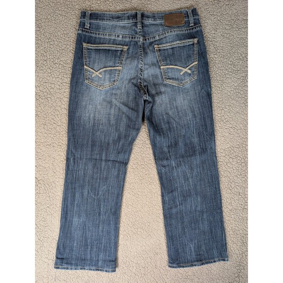 Buckle BKE Tyler Bootleg Cut Jeans Womens Size 34S Blue Country Western - Picture 7 of 10